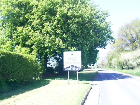 Sign: "Valley of the Racehorse"