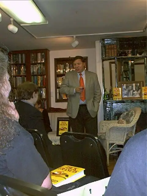 Felix Francis talks with some of the waiting fans.